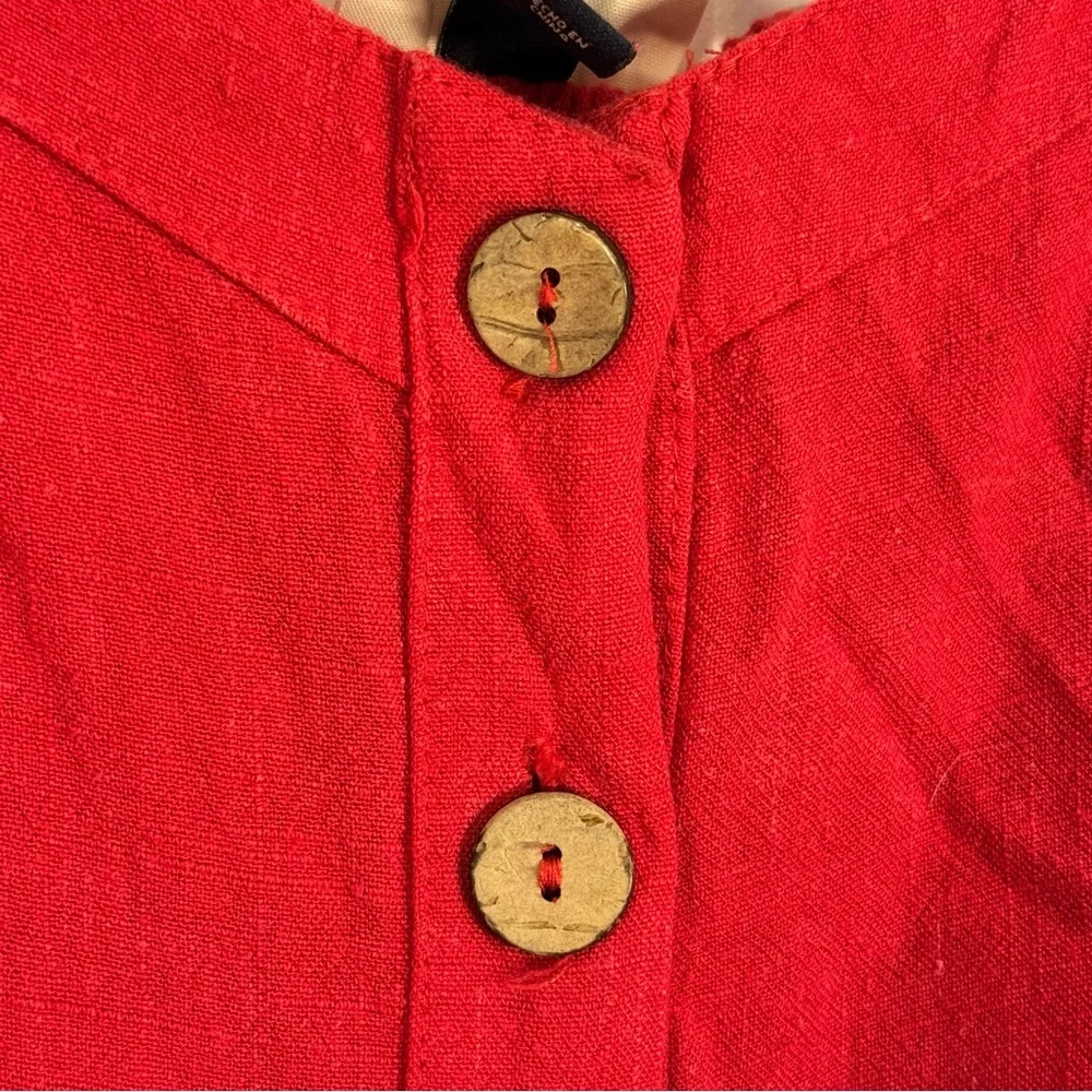 Universal Thread Women’s Adjustable Spaghetti Straps Red Button-Down Sundress M - Picture 3 of 12